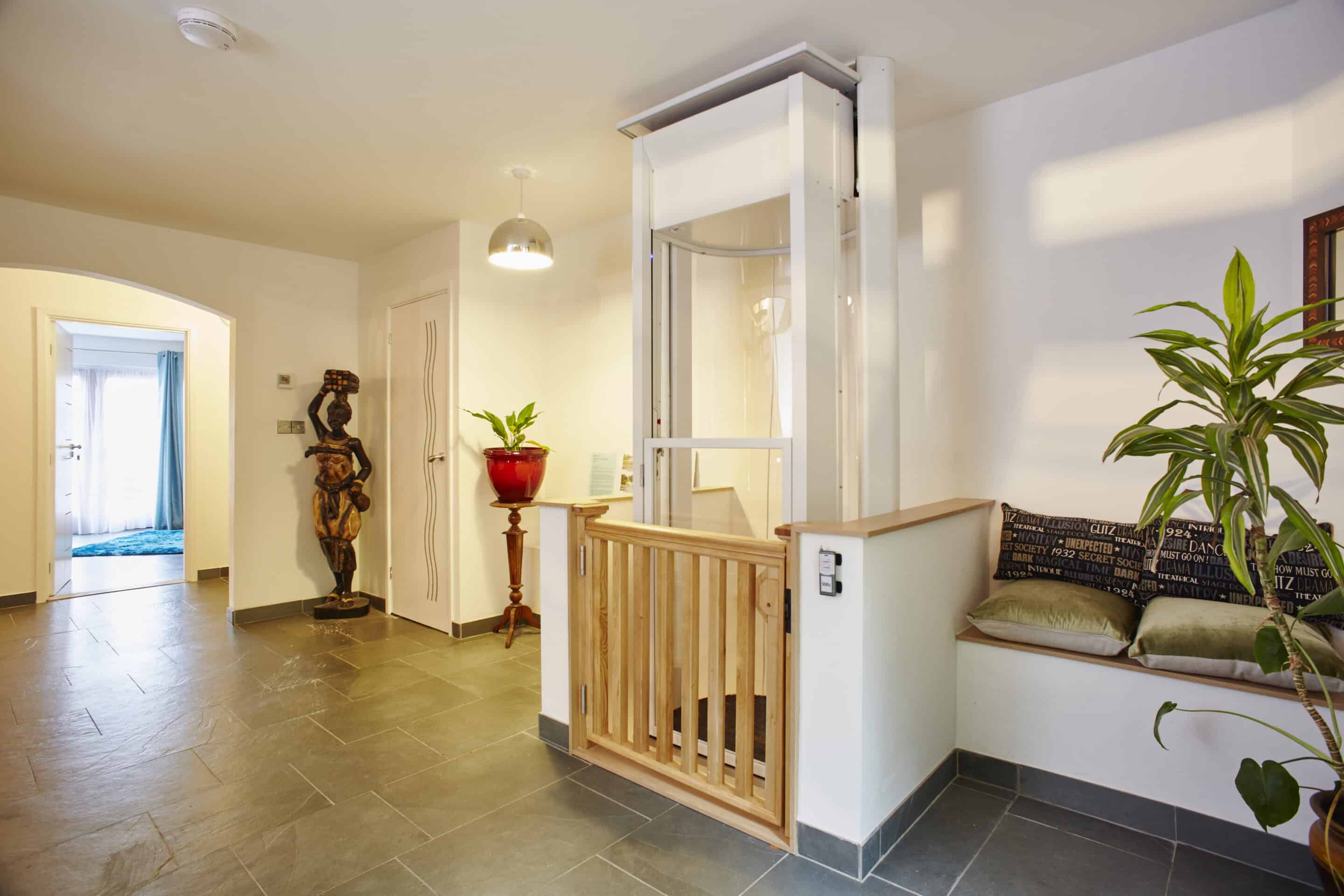 An example of the Stiltz Duo Home Elevator.